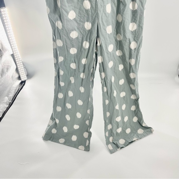 Indya Ikat Grey Cream House of India Earthen Bell Bottom Jumpsuit Size S NWOT - Picture 7 of 16